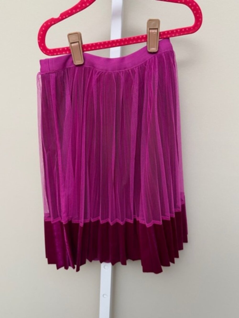 Elegant Pink Pleated Skirt kids 8/10